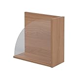 JKプラン Wallrest　壁に付けられる棚 アクリル板付き（ホッチキスで簡単取り付け） ナチュラル FAP-0024-NA