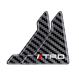 TRD 車ドアガード 専用ドアコーナープロテクター TRD 全シリーズ対応 車ドアガードプロテクター 炭素繊維コーナーガードステッカー 車ドア保護 傷保護 汚れ防止 簡単設置 車ドアトリム アクセサリー カーサイドドアガード 2個セット [並行輸入品]
