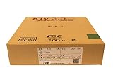 FDC(フジクラ・ダイヤケーブル) 電気機器用ビニル絶縁電線 KIV KIV 3.5SQ 緑 100m