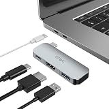 JESWO 3-in-1 USB C ハブ USB Type C HDMI アダプター 直挿し 4K HDMIポート+USB3.0ポート+100W急速充電ポート アルミニウム合金 MacBook Pro/MacBook Air/iPad Pro/Mini/iMac/Surface Book/Lenovo Yoga/Chromebook/USB C デバイスに対応
