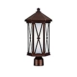 Capital Lighting 9876BB-GU Outdoor Fixture with Frosted Seeded Glass Shades, Burnished Bronze Finish