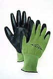 HandMaster ROC60TL Men's Rayon Derived from Bamboo Polyurethane Palm Garden Glove, Large [並行輸入品]