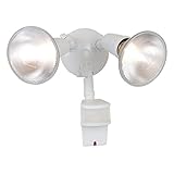 All Pro Outdoor Security MS185DW 180-Degree Motion-Activated Security Floodlight 200-Watt Par Haloge
