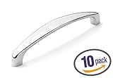 Dynasty Hardware P-80733-26-10PK 5-Inch CTC Arched Cabinet Hardware Pull, Polished Chrome, 10-Pack [