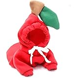 Warm Dog Winter Clothes Cute Fruit Dog Coat Hoodies Fleece Pet Dogs Costume Jacket for French Bulldog Chihuahua Ropa para Per