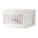 ILC Lilou de coco(リルデココ) ドレスチェンジチェスト 1段4個組 ストライプ ピンク・DPC-01-4P-STPI【カード払限定】