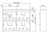 BL集合郵便受箱（SA型） 型式SA-4戸数：4戸用 SK-104S　　新協和