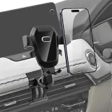 BIBIBO マツダ CX-60 CX-80 専用 スマホホルダー 車載 携帯ホルダー 延長アーム付き 調整可能 CX-80 エアコン吹き出し口 車 スマホスタンド 360度回転 片手操作 ワンタッチ CX-60 アクセサリー 内装パーツ スマホ4～7インチ対応