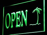 Palm Tree Open Shop Bar Pub Beer LEDサインNight Light i869-g ( C )