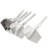 uxcell　スクレーパー　コーナー　こて道具　シルバートーン　60g　金属　左官工事　5枚　植栽　ガーデニング