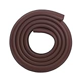 乳幼児への安全対策！ 超弾力　柔らかい　コーナーパッド　赤ちゃん　ご年配の方　ケガ防止　コーナークッション　全長2メートル　両面テープ付き　コーナーガード (ダークブラウン)