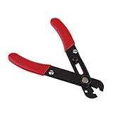 Dolity 多機能　圧着工具　ワイヤストリッパー　調整可能なワイヤーストリッパー　130mm　RCモデル用　1本　赤