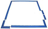 Wonder Mat Edging Package Set: 16 Sides & 4 Pairs of Corners for 6' x 6' Area (Blue) by Wonder Mat