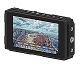 Fotga E50S 5インチ 超高輝度2500nits タッチスクリーンカメラフィールドモニター、Wavaform、ベクター、4K HDMI入力/出力、3G SDI、デュアルバッテリースロット、昼光可視性2200、IPS、DSLRビデオシネマカメラ用…