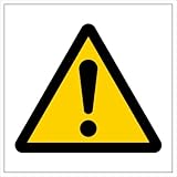 注意マーク（マークのみ） ステッカー シール 10cm×10cm