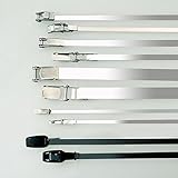 信栄物産 締め金具　ステンレスベルト 10幅×900mm 2本1セット ＃HS-109