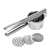 Lovesole ポテトマッシャー ステンレス ポテトチョッパー みじん切り ポテトライサー 手動式 絞り器 フルーツ 野菜 マッシャー ジューサー 食品 ストレーナー 多機能 台所用品 手動ジューサー