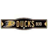 NHL Anaheim Ducks 34166010ストリート/ゾーンサイン、4.5 " X 17 "