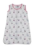 Bacati Little Sailor Boats Girls Muslin Sleep Sack, Blue, Medium by Bacati