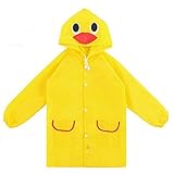 Necory(ネコリー) ベビー キッズ 子供 レインコート カッパ かわいい アニマル 雨合羽 アヒル