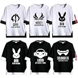 オーバーウォッチ Tシャツ 半袖 夏服 インナーシャツ 人気 トップス T-Shirt 夏服 おしゃれ ファッション 萌え ギフト cosplay クルーネック 日常服 プレゼント 男女兼用 (5,S)