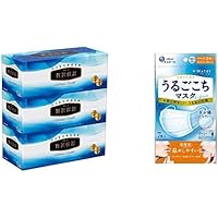【セット買い】 エリエール 贅沢保湿 ティッシュ 保湿 200組&times;3箱  & +water うるごこちマスク やや小さめ 7枚