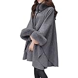 Abyss (アビス) ポンチョ レディース 体型カバー 着痩せ 【 グレー-XL 】