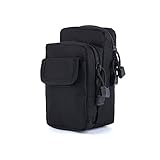 Huijukon Multi-Purpose Tactical MOLLE EDC Pouch Smartphone Pouch Utility Gadget Pouch Outdoor Sports