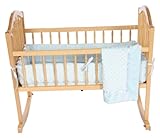 Baby Doll Bedding Heavenly Soft Cradle Set, Blue by BabyDoll Bedding