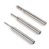 【Nanmara】エンドミル ４枚刃 ハイス鋼 HSS セット 切削可能材料　炭素鋼、工具鋼、合金鋼、鋳鉄、アルミ合金、銅合金 3本セット（2mm,3mm,4mm）