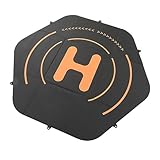 ヘリコプター着陸パッド、航空機用両面黒ドローン着陸パッド110cm