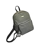 リュック " プレート 付 2 way リュックサック " おしゃれ マザーズバッグ 通勤 通学 可愛い ショルダー (グレー)