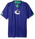NHL Vancouver CanucksメンズShort Sleeved Birds Eye Tシャツ、4 x / Tall、ロイヤル
