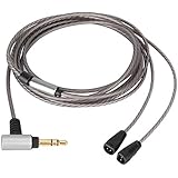 Sennheiser ゼンハイザー IE8 IE80 IE80S IE8I 対応 交換用 ヘッドホンケーブル 【6N OFC 3.5mm プラグ】 リケーブル ヘッドホン ビバボ アップグレードコード ケーブルコード ワイヤー