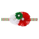 Zhhlaixing ベビー小物 Christmas Girls Toddler Kids Elastic Faux Pearl Bouquet Headband Hairband Hair Acce