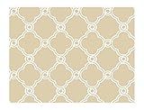 York Wallcoverings AP7486SMP Silhouettes Fretwork Trellis Wallpaper Memo Sample, 8-Inch x 10-Inch [並