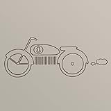 Sweet Potato Traffic Jam Vinyl Decal, Motorbike by Sweet Potatoes