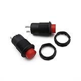 Goliton®　10X　　押しボタンスイッチ　ラッチングオン/オフDS-425A 　12mm　レッド