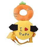 Honel 赤ちゃん ごっつん防止 ケガ防止 頭の保護 乳幼児用 可愛い 衝撃防止 リュック 帽子 オレンジ にんじん