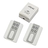 eMylo DC 12 V 4チャンネルRFワイヤレスリモート制御リレースイッチ433 MHz 2個Transmitters with Receiver forライトガレージドア