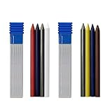 JOMPENS 直径5.6mm メカニカルクラッチリードホルダーペンシル + Black4 2b 4b 6b 8b リードセット(ミックスカラー芯2箱)