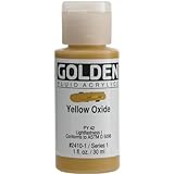 ゴールデン流体アクリル塗料 1 オンス イエローの酸化物