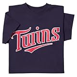 Minnesota Twins (大人用XL ) 100 %コットンクルーネックMLB公式ライセンス商品MajesticメジャーリーグレプリカTシャツジャージー