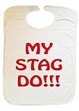 Stag do adult bib personalised with your slogan by Bibble Dribble