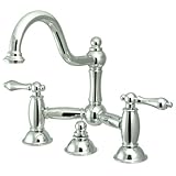 Kingston Brass KS3911AL Two Handle 8 in. Widespread Lavatory Faucet with Brass Pop-up