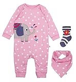 (フルギ) Frugi ベビーギフト ３点セット ピンク × ぞう サイズ　3-6m ( 60 - 70 ) オーガニックコットン