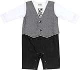 (ポッケポッシュ)Pokke Poche　当店オリジナル フェイクベストカバーオール【tpp-006】90cm ベスト灰