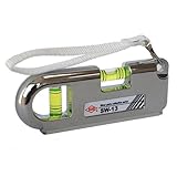 アカツキ ポケット水平器 ホワイトSW-13