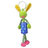 amzmonnsuta ぬいぐるみ動物ベル　音楽人形を吊るすガラガラ玩具　赤ちゃん幼児ベビーカー用おもちゃ