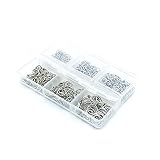 （シャシャン）XIAXIN 丸カン ケース付 450個 セット 3mm 4mm 5mm 6mm 7mm 8mm ミックス DIY 手芸用品 クラフト アクセサリーパーツ ハンドメイド 手作り KS-124+KS-125 (シルバー)